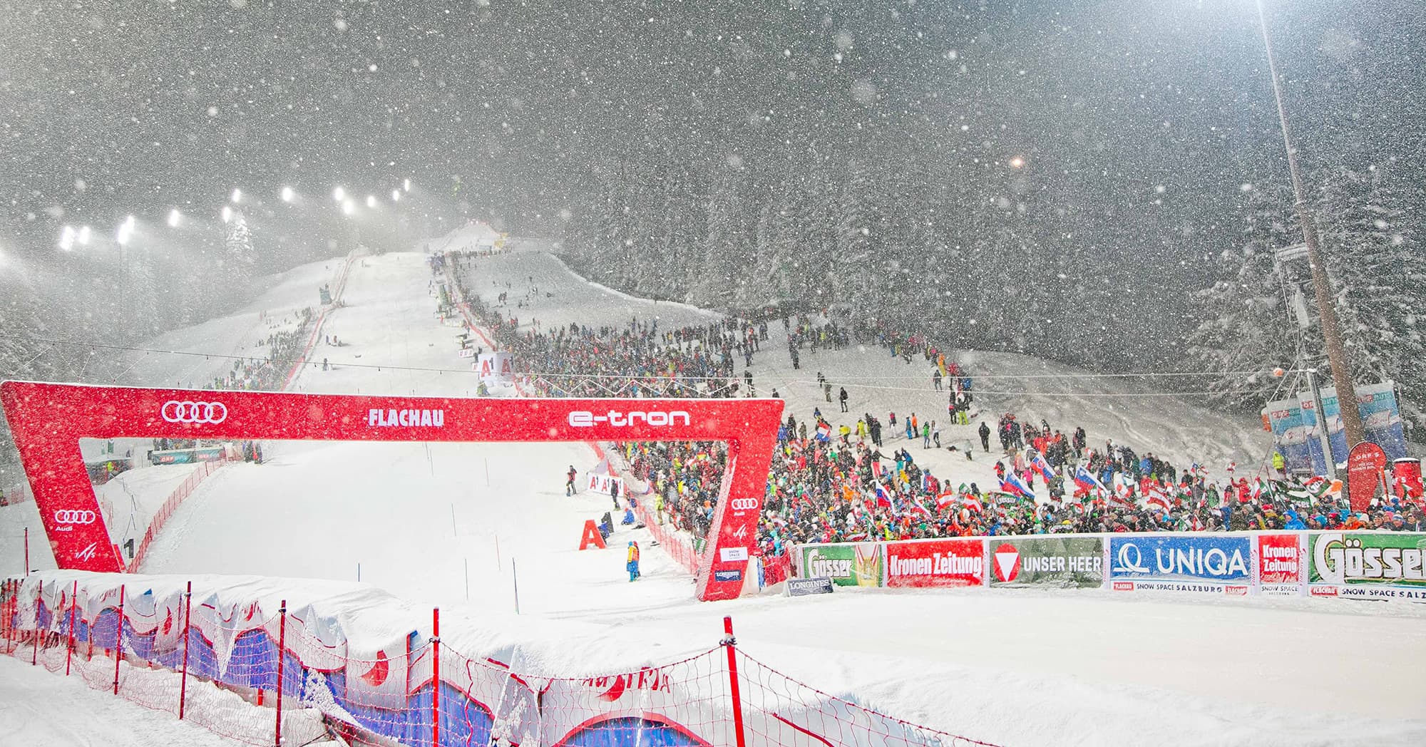 Audi FIS Ski World Cup Ladies Night Slalom in Flachau Restaurant
